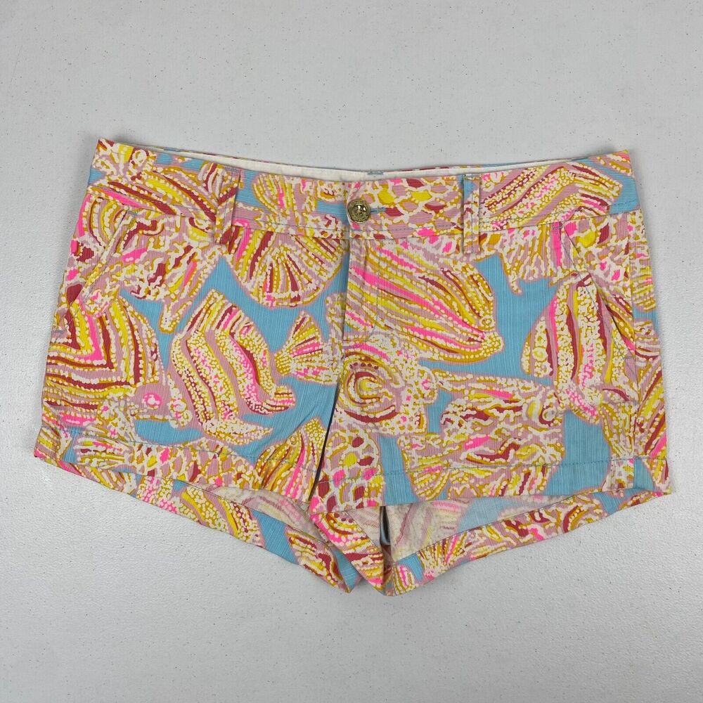 Lilly Pulitzer Multicolored Fish Print Adorable the Walsh Shorts Size 10
